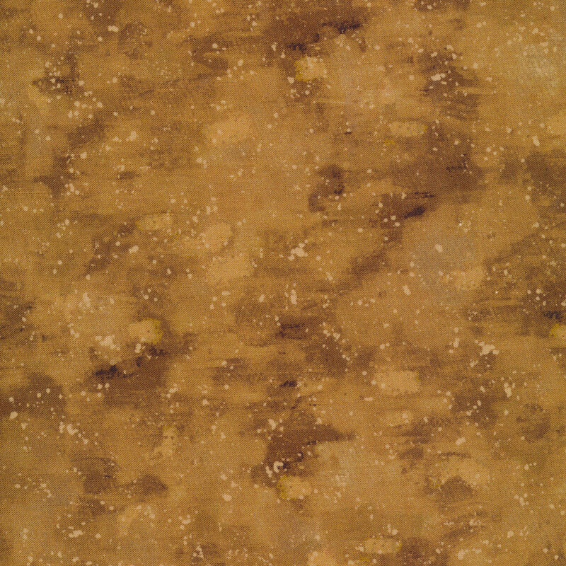 This fabric has a tonal brown painted and splattered texture