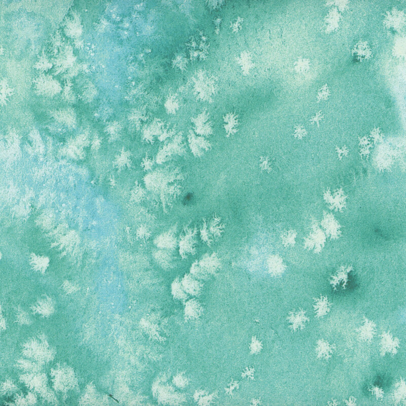 aqua watercolor textured fabric