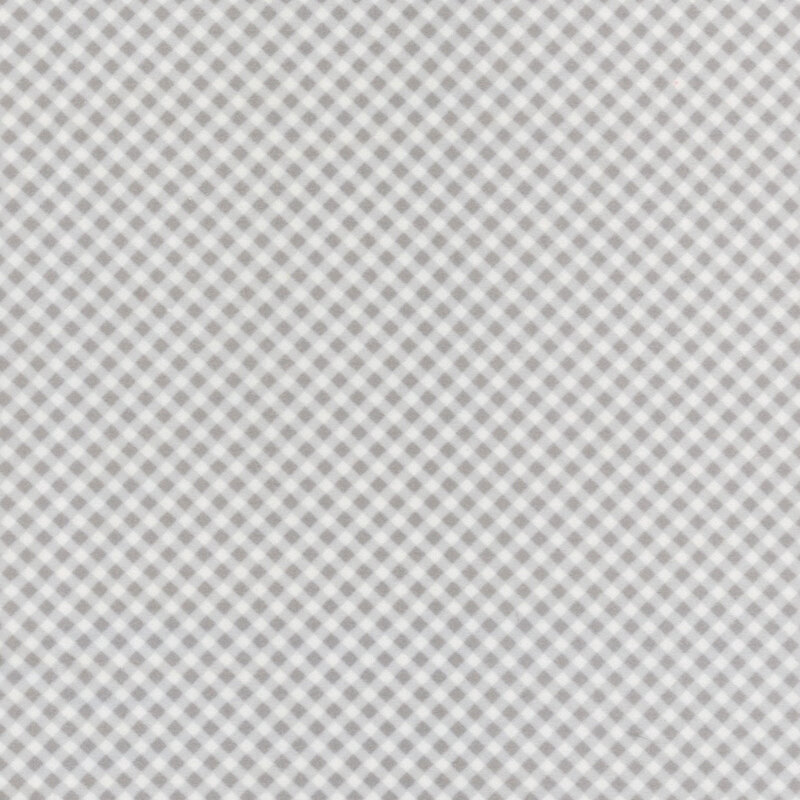 Gray and white gingham fabric.