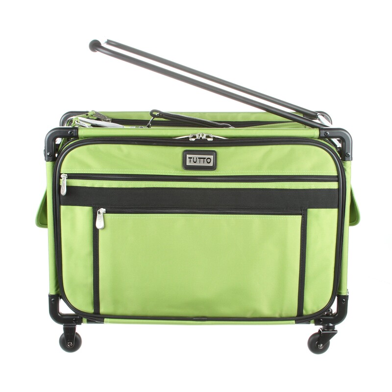 Tutto Large Sewing Machine Bag On Wheels - Lime