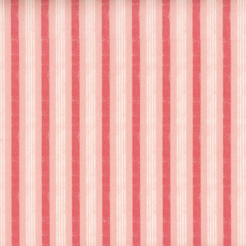 lovely pink fabric with textured dark pink and white stripes