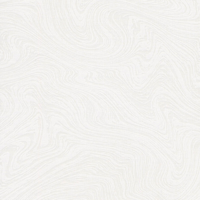 image of tonal fabric with white swirls on a white background  