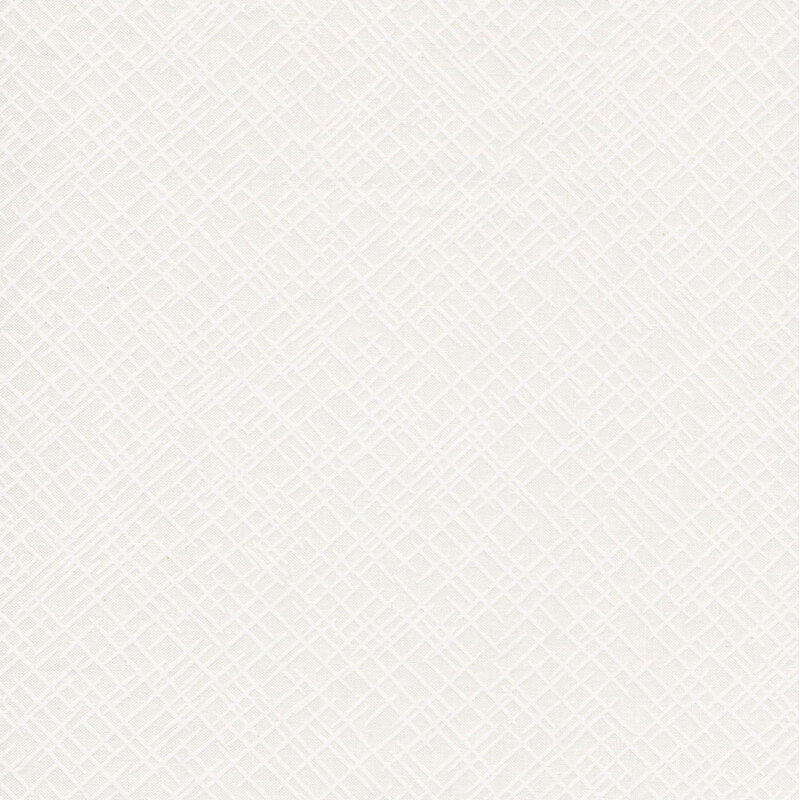 image of tonal fabric with white textured pattern on a white background  