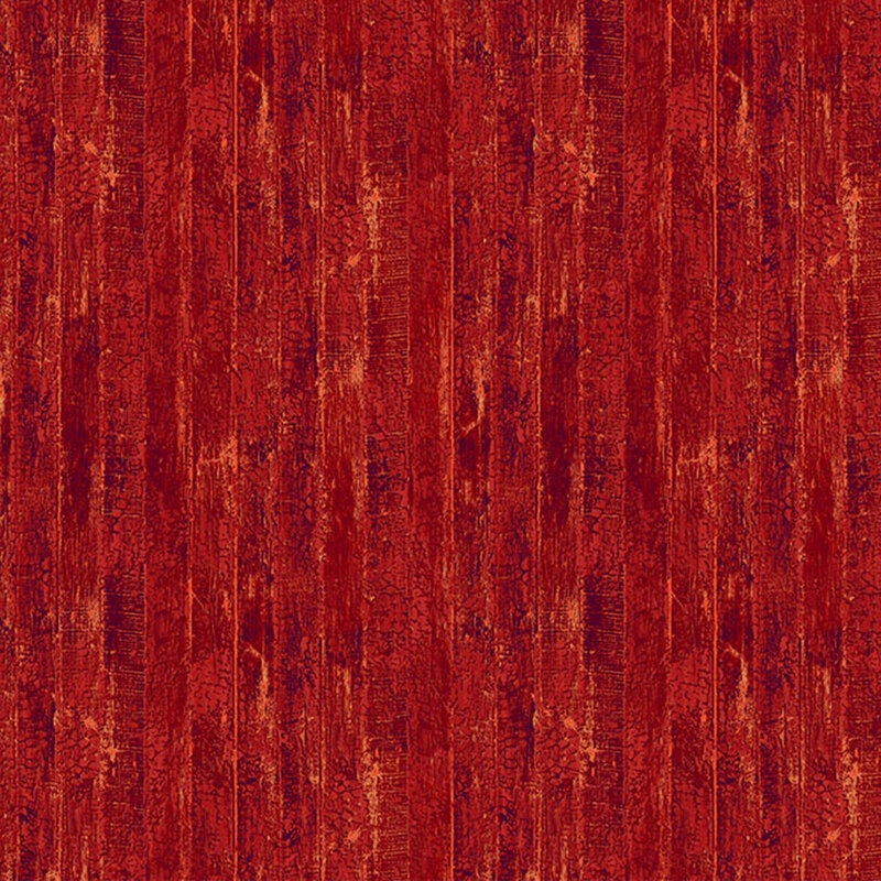 Red wood planks patterned fabric.
