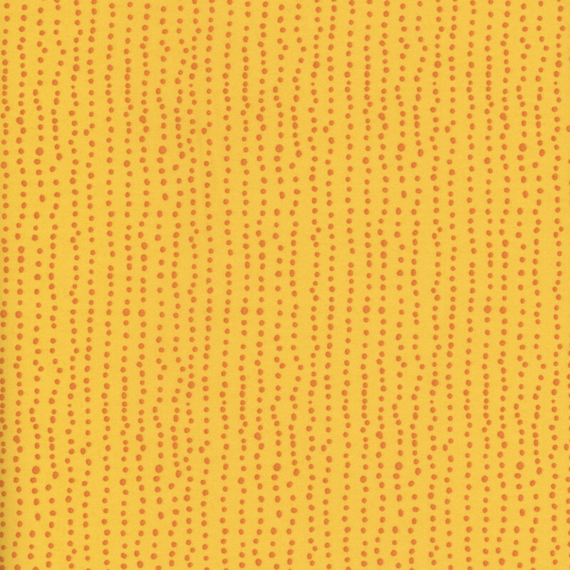 yellow fabric with a lovely orange dotted stripe design