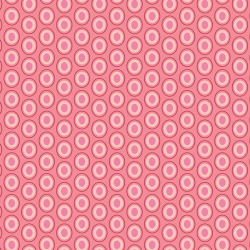 bubblegum pink fabric with a lovely pink and light pink oval polka dot design