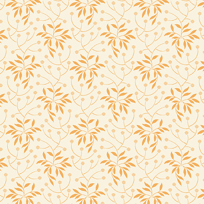 Pumpkin Licorice A1103-L Whipped Cream by Andover Fabrics | Shabby Fabrics