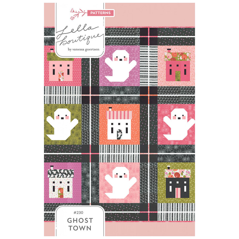 Front of the Ghost Town pattern showing a digitized version of the finished project