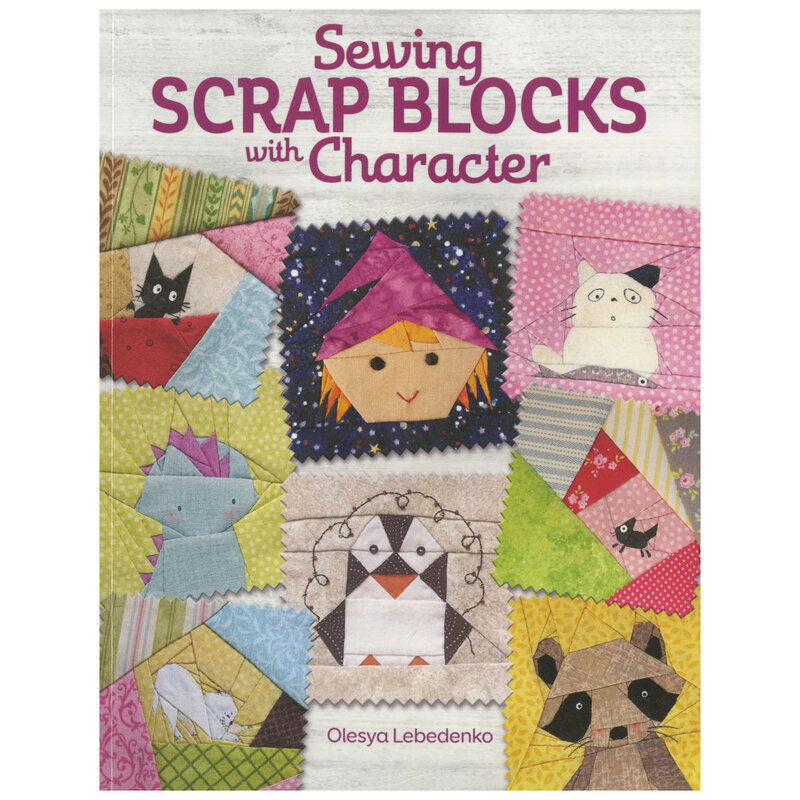 Front cover of the pattern with several adorable sample blocks on display