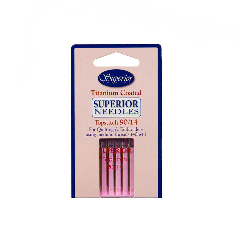 A pack of Superior Topstitch Machine Needles - Size 90/14 - 5ct