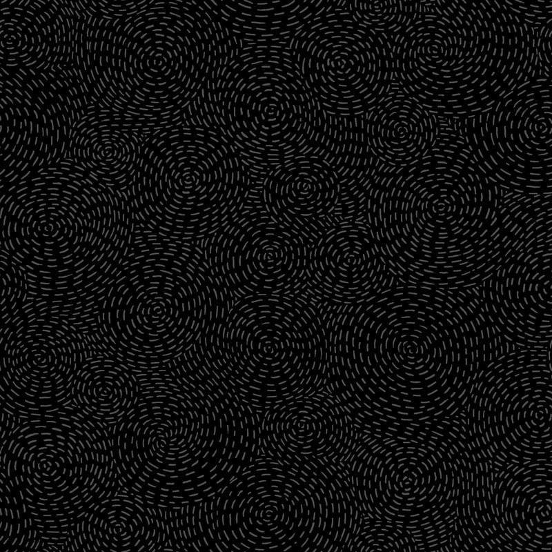 Abstract pattern of swirling lines in varying shades of gray on a black background.