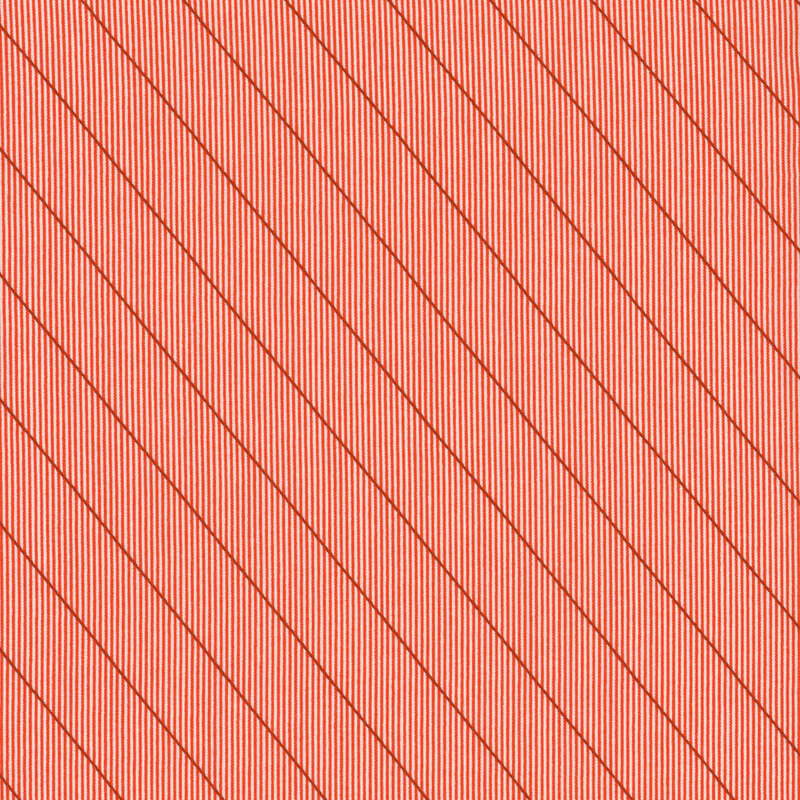 lovely red and white striped fabric featuring a darker red diagonal stripe