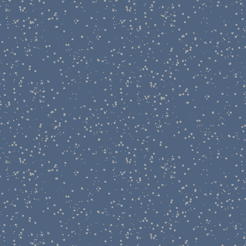 deep blue fabric with metallic silver speckling