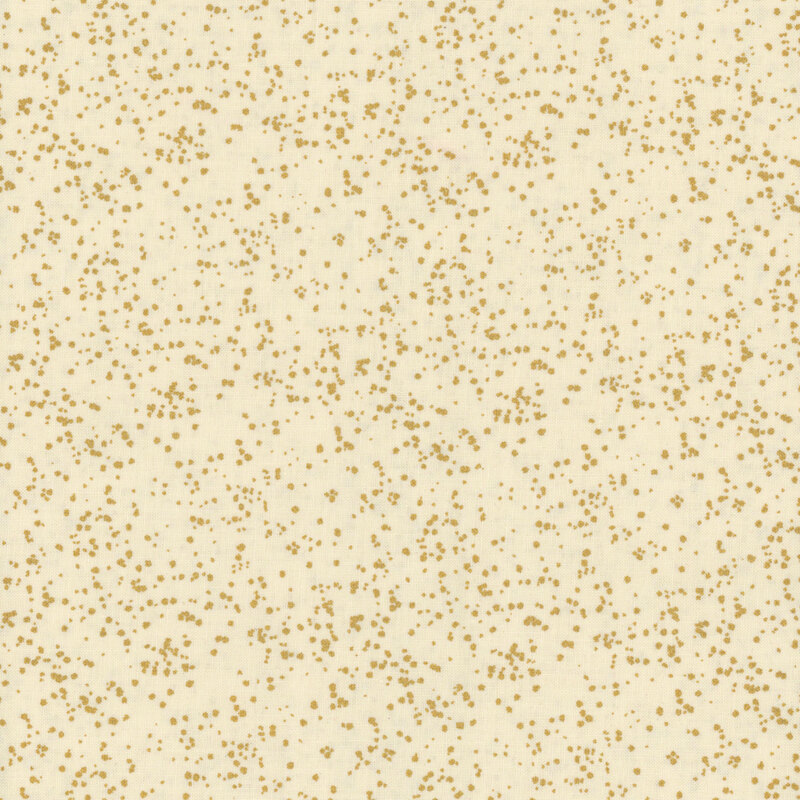 rich cream fabric with metallic gold speckling