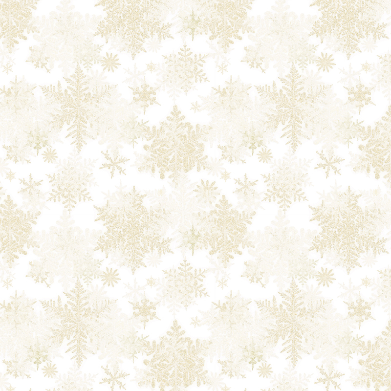 cream fabric featuring scattered tonal snowflakes