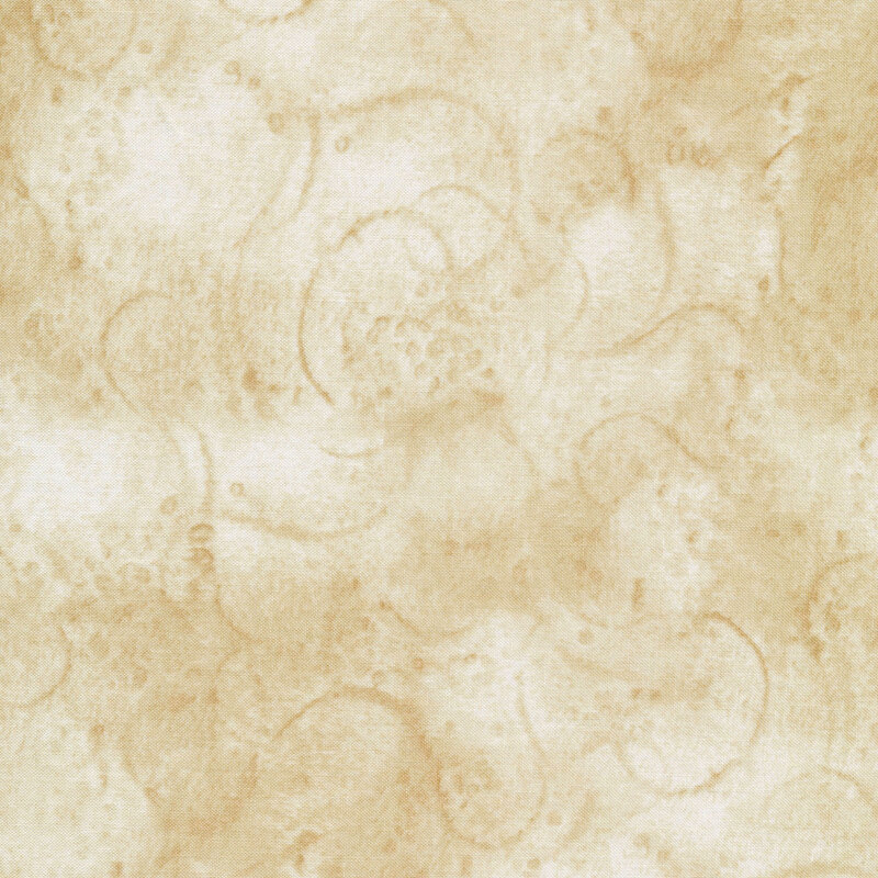 fabric featuring watercolor swirls on a cream mottled background