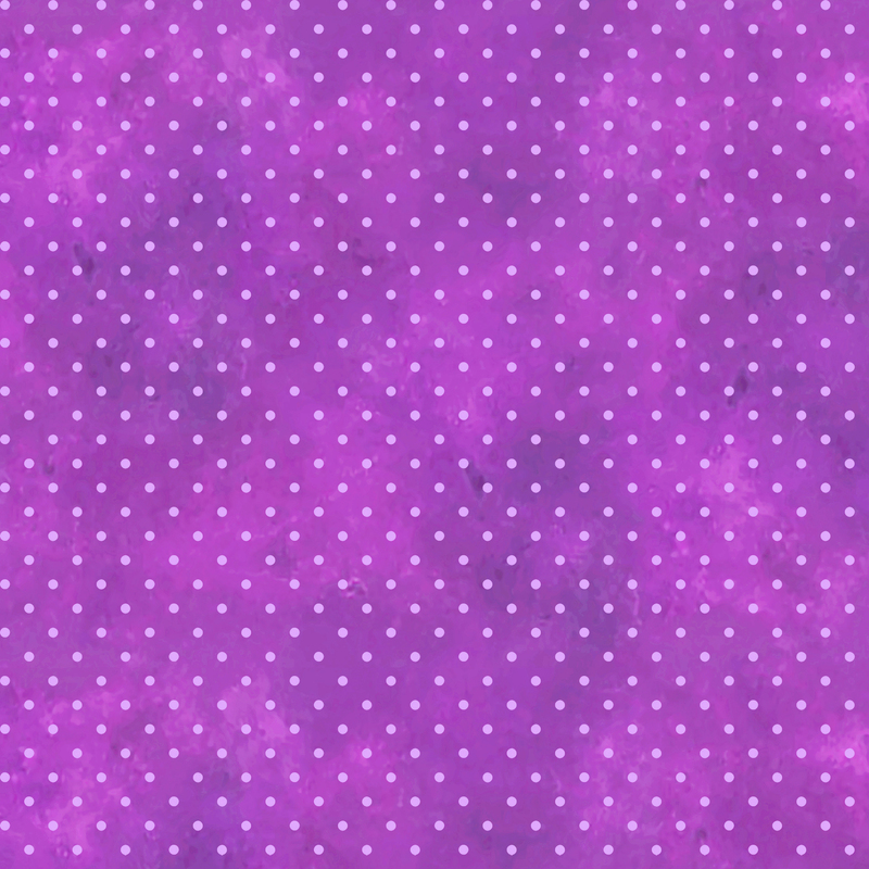 bright purple mottled fabric with light purple polka dots