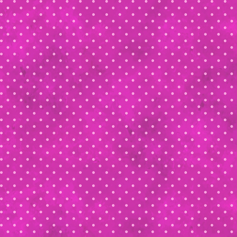 bright magenta mottled fabric with light pink polka dots