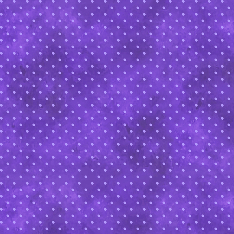 bright violet mottled fabric with light violet polka dots