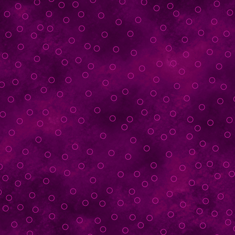 vibrant dark fuchsia mottled fabric with scattered fuchsia circle outlines