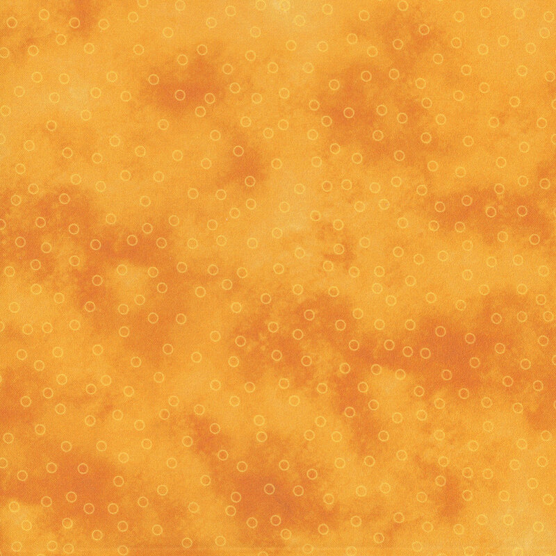 golden yellow mottled fabric with scattered yellow circle outlines