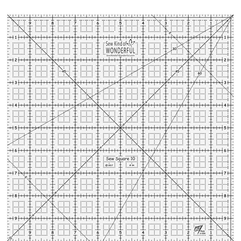 Image of the Sew Kind of Wonderful Sew Square Ruler - 10