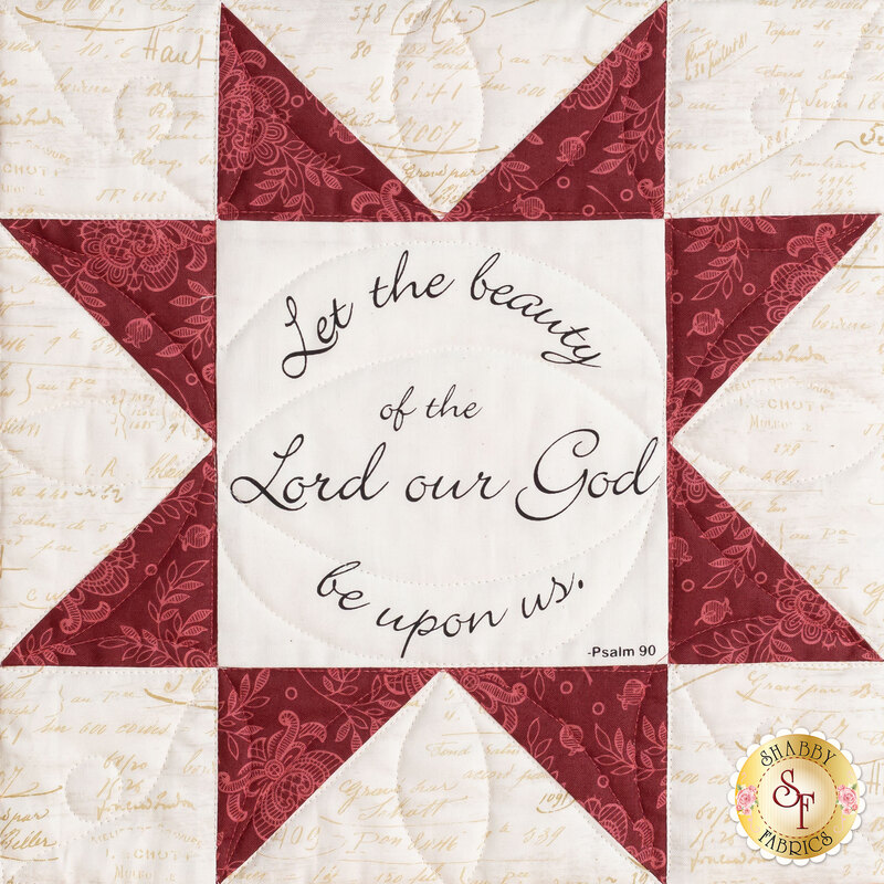 Comfort of Psalms Quilt Pattern & Fabric Panel Kit – Heavenly Fabric Shop