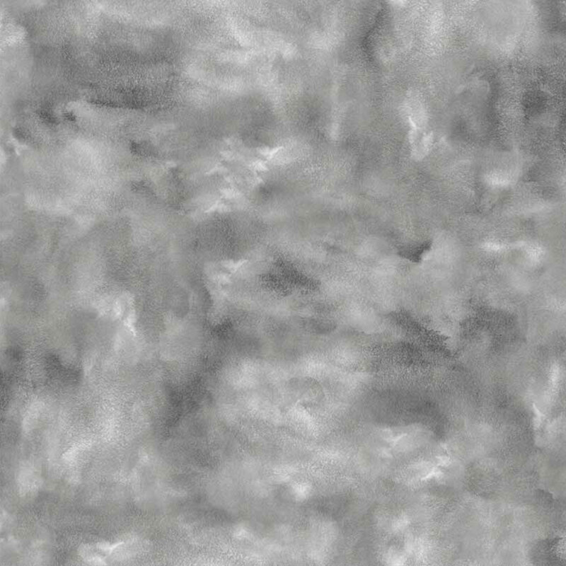 gray fabric with tonal watercolor texturing