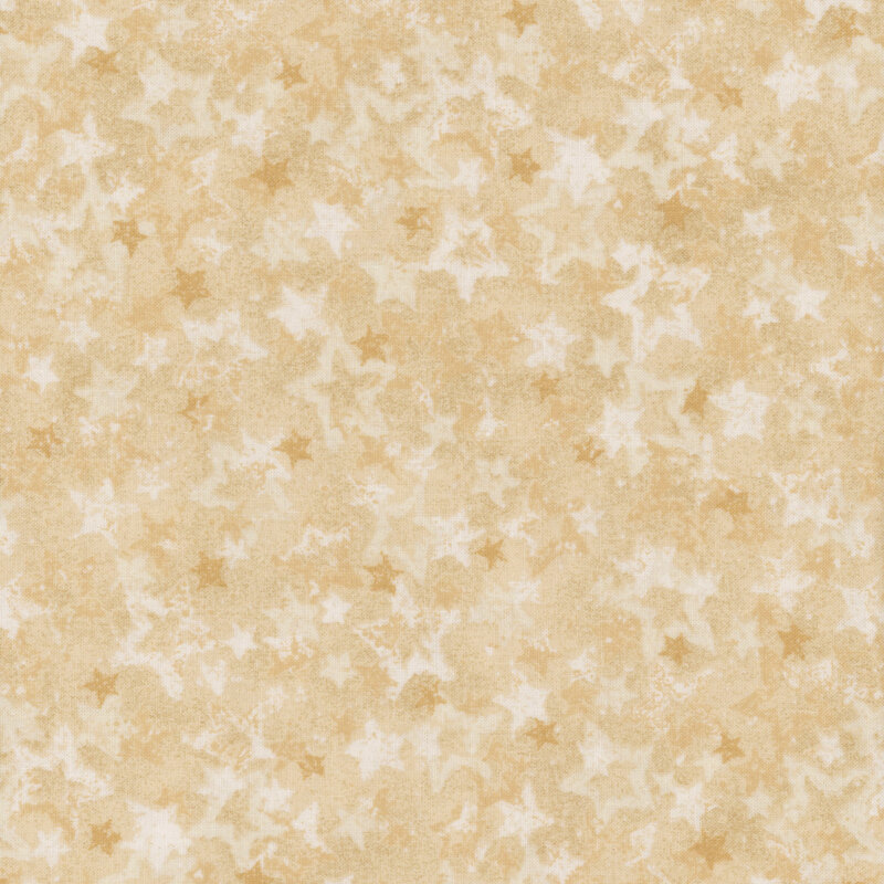 Cream-colored fabric with cream and white stars.