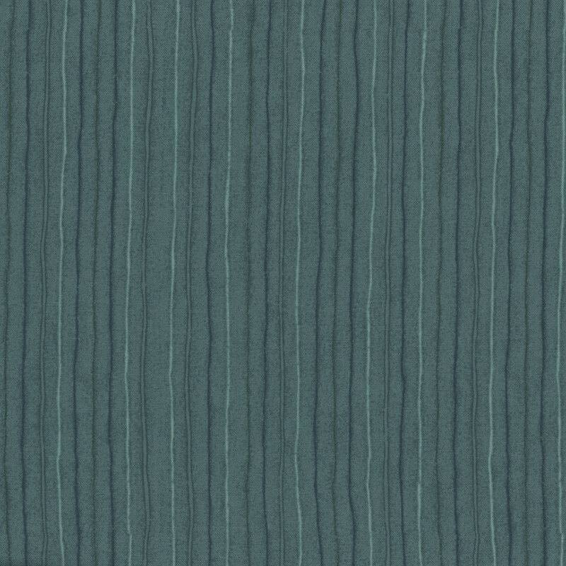 Wiggly aqua stripes on a teal background.