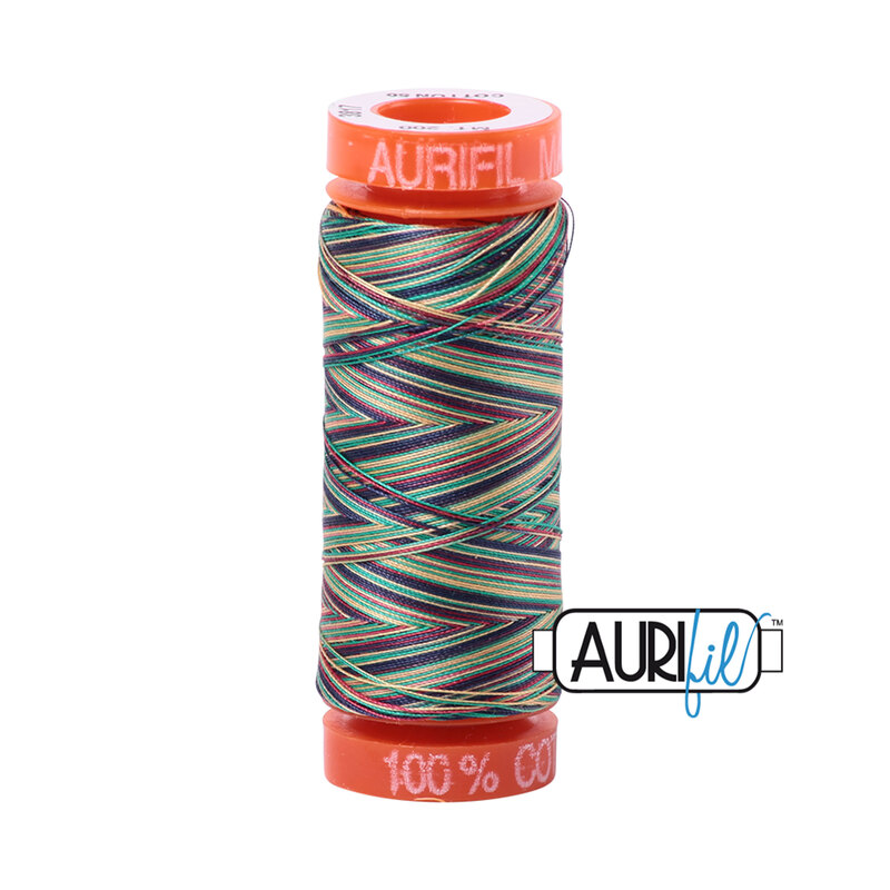 Aurifil 50wt Mako Cotton Variegated Thread (220yds) Marrakesh - 3817