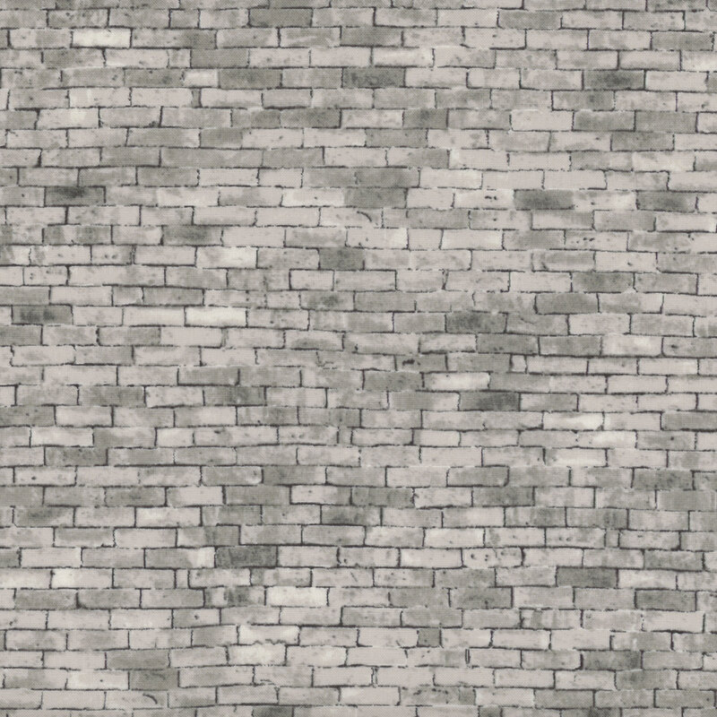 Image of the Gray Brick fabric, a finely detailed pattern that perfectly captures a gray brick wall