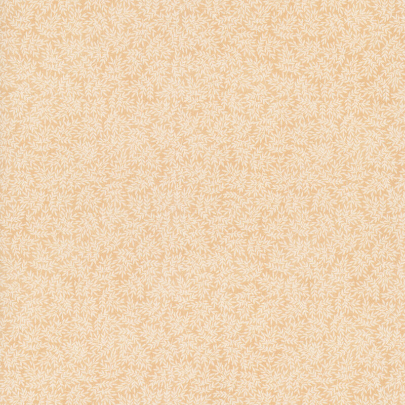 cream fabric featuring leaves 