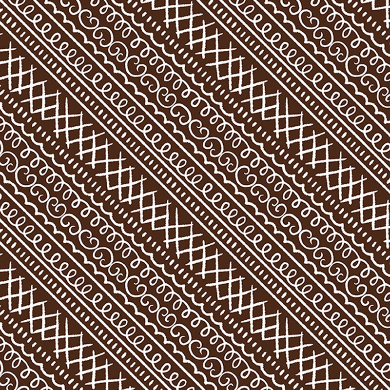 brown fabric with diagonal striped designs