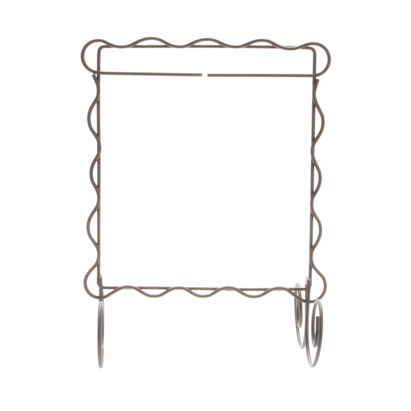 Scalloped Single Stand Craft Holder- Silver - 6