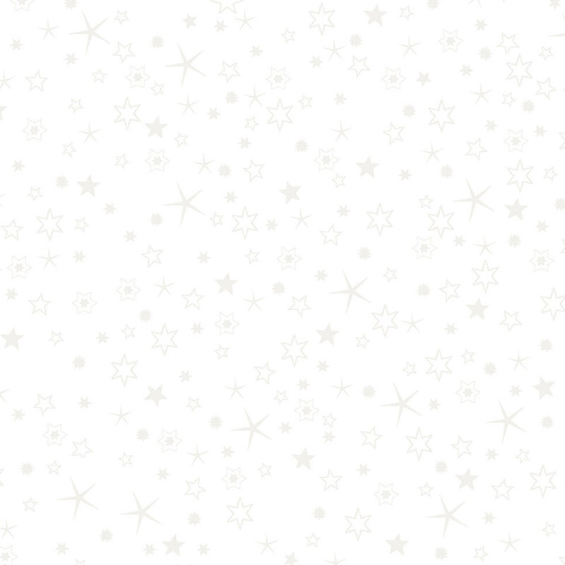 digital image of lovely white fabric with scattered pearl stars