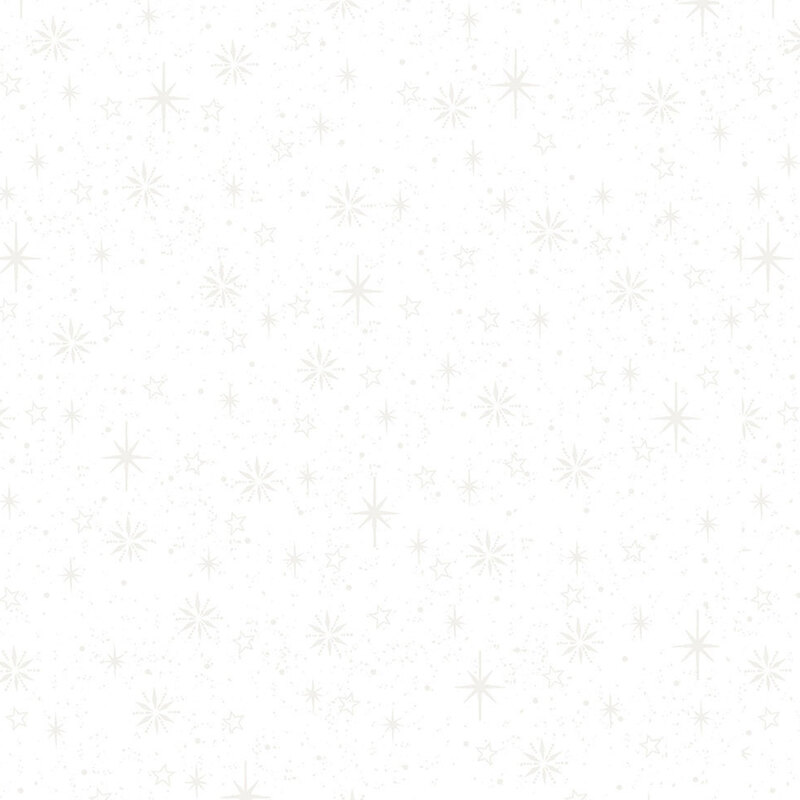 digital image of gorgeous white fabric with scattered pearl stars