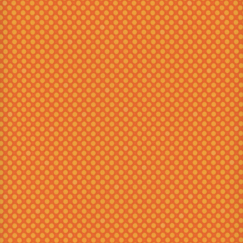 Light orange-yellow tonal polka dots on orange