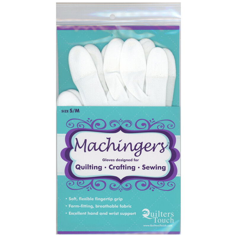 Machingers Quilting Gloves Small Medium Size Crafting Sewing Free Motion