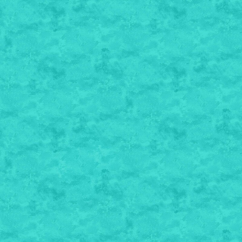 An aqua blue mottled fabric