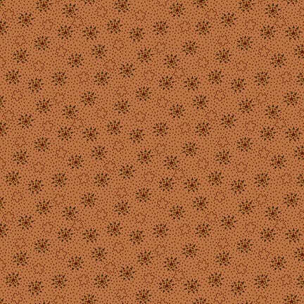 light orange fabric featuring stars and dots