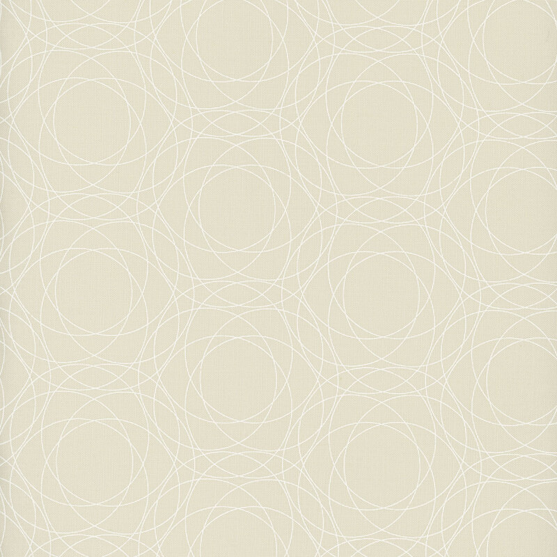 Tonal fabric featuring understated tonal fractal patterns on an ecru background