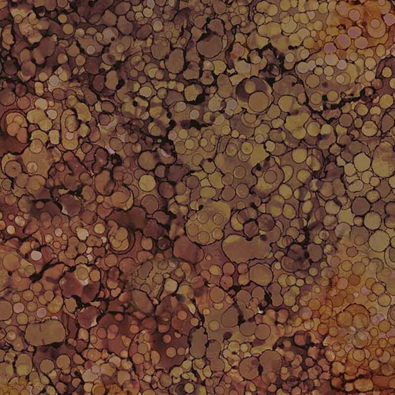 gorgeous brown fabric featuring watercolor dot texturing