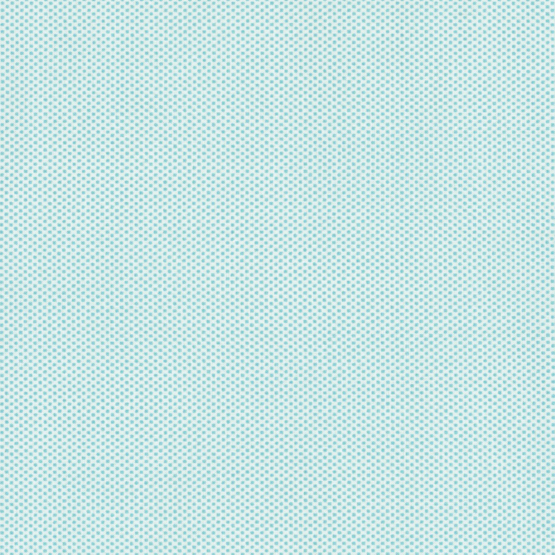 light cream fabric featuring a dotted halftone aqua print
