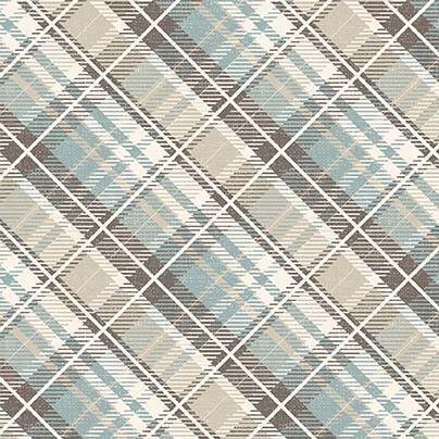 blue, white, and gray plaid fabric