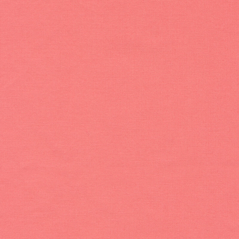 lovely solid bright coral fabric