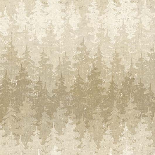 tan fabric featuring textured trees