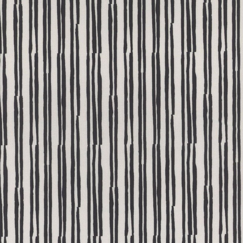 White fabric with scattered black lines