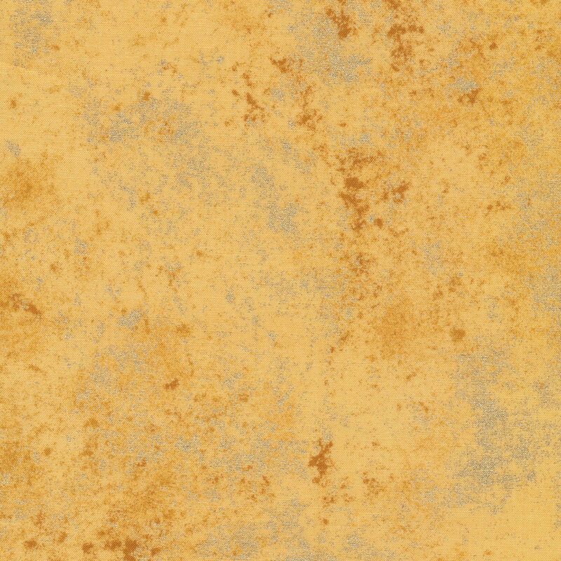 Golden yellow fabric mottled with metallic gold accents.