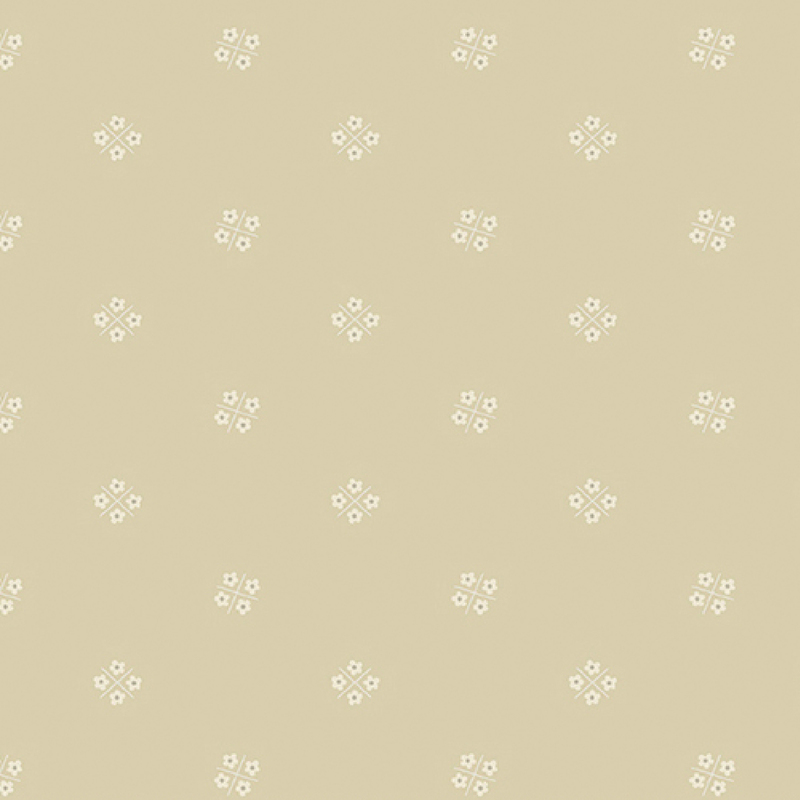 lovely cool beige fabric, featuring scattered clusters of four cream flowers surrounding a cream X